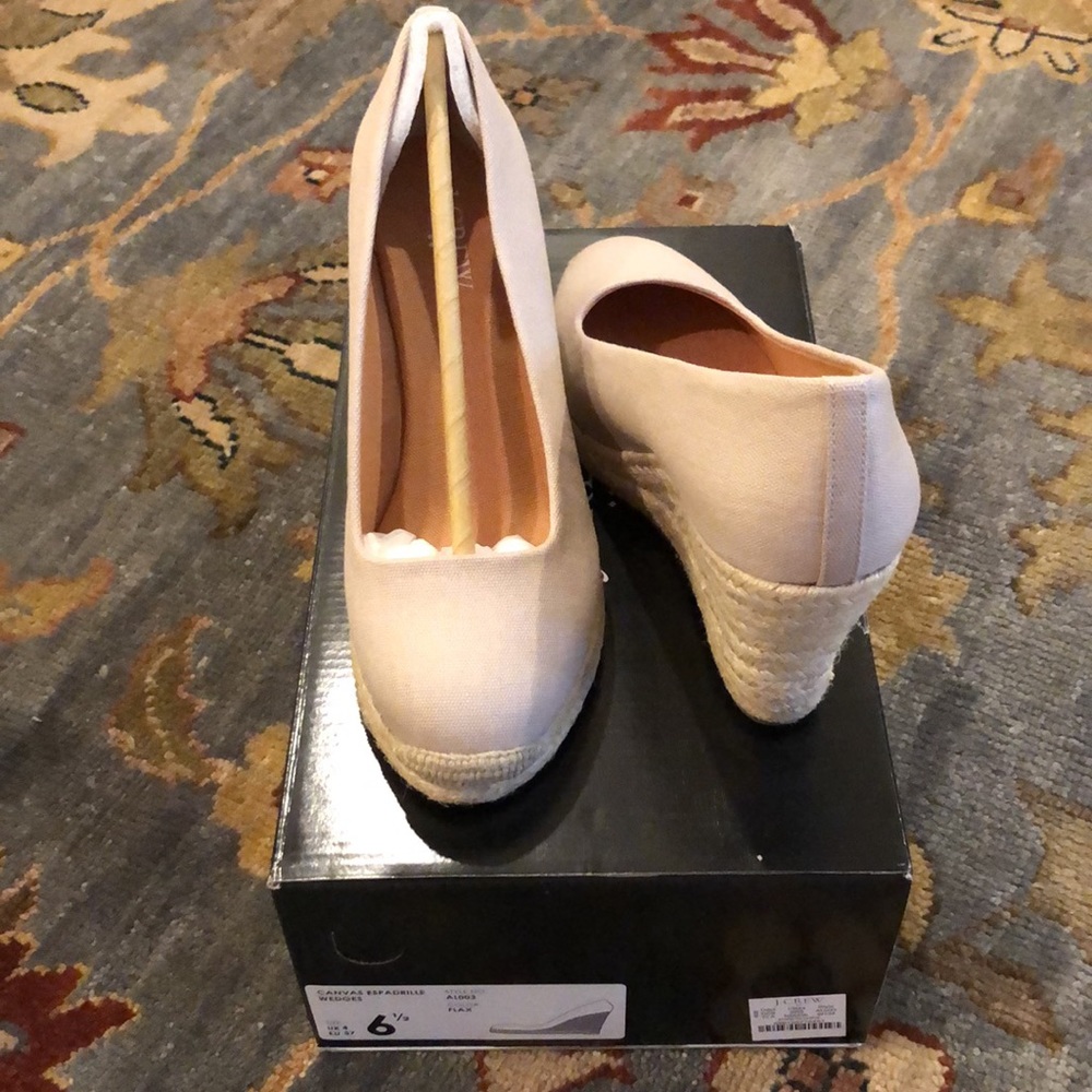 J crew factory espadrille wedges